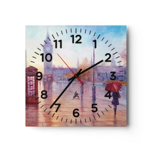 Horloge murale - Pendule murale - Jour automnal londonien - 40x40 cm