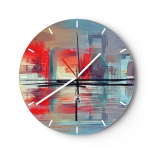 Horloge murale - Pendule murale - Un paysage dans une dimension inconnue - 40x40 cm