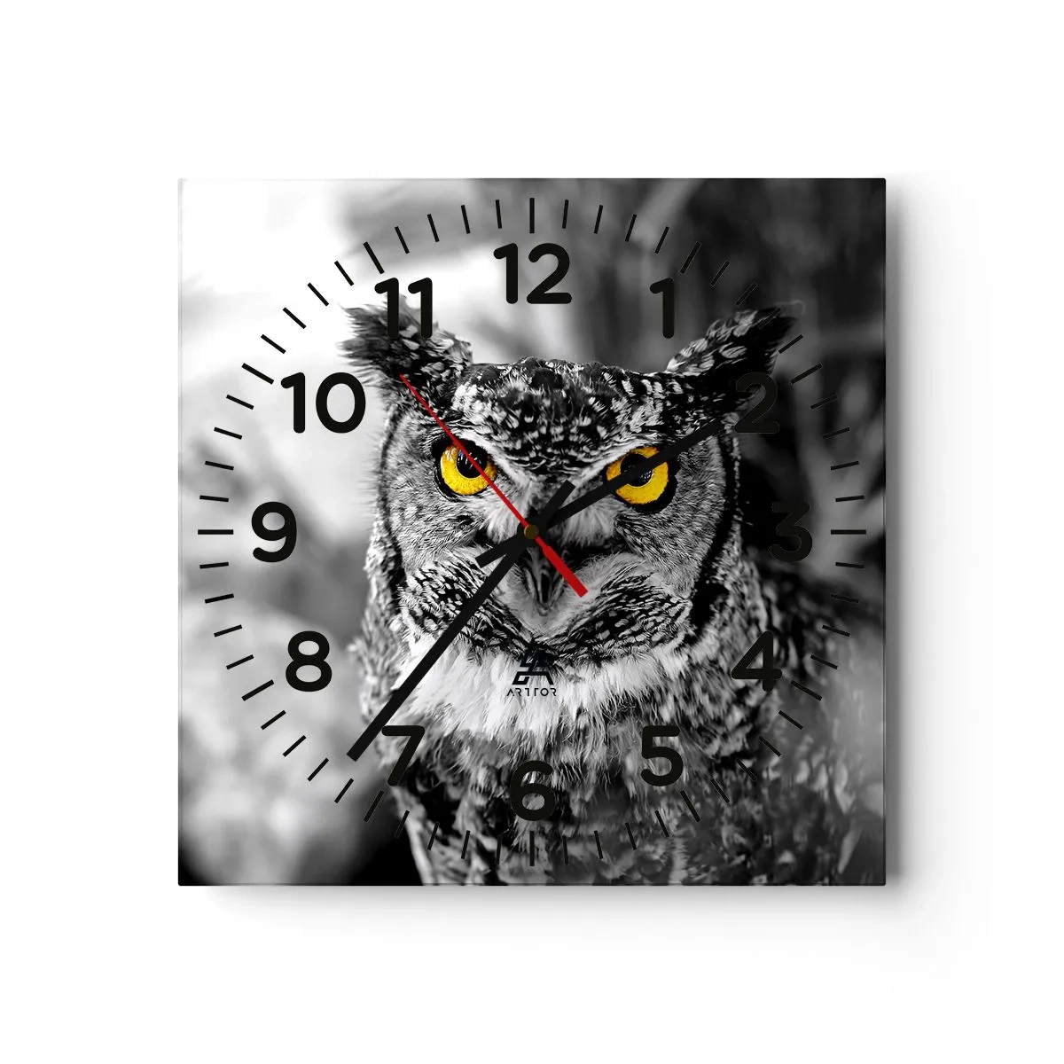 Horloge murale - Pendule murale - Rien ne se cachera - 30x30 cm