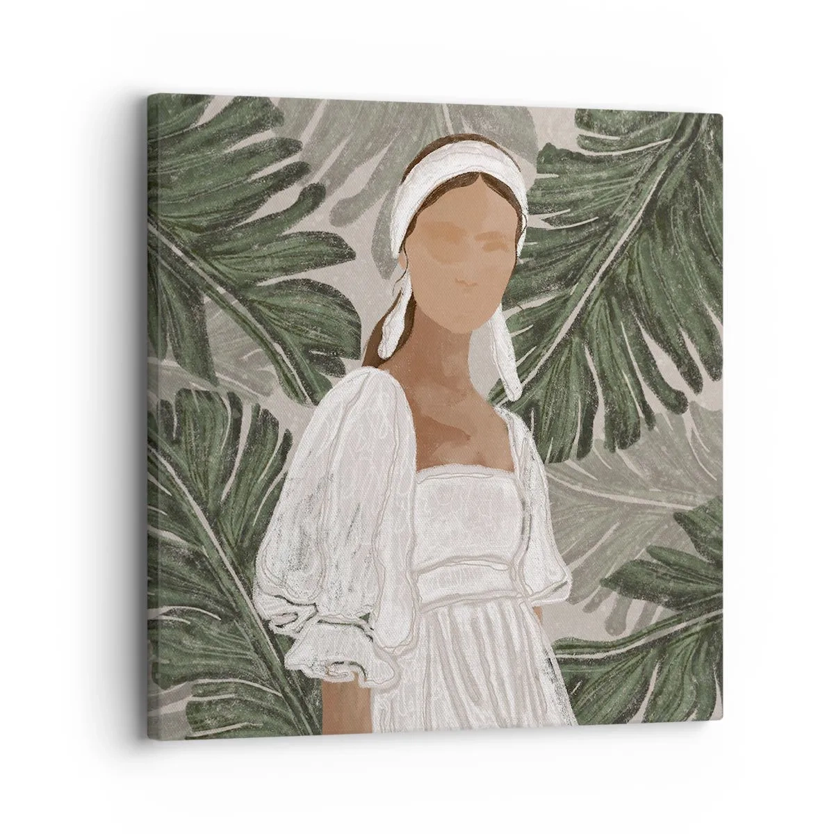 Impression sur toile - Image sur toile - Portrait exotique - 30x30 cm
