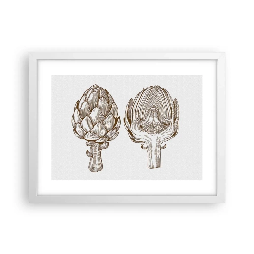 Affiche dans un cadre blanc - Poster - Leçon d’anatomie - 40x30 cm