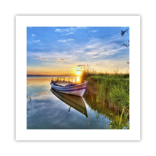 Affiche - Poster - La crique où les rêves deviennent réalité - 40x40 cm