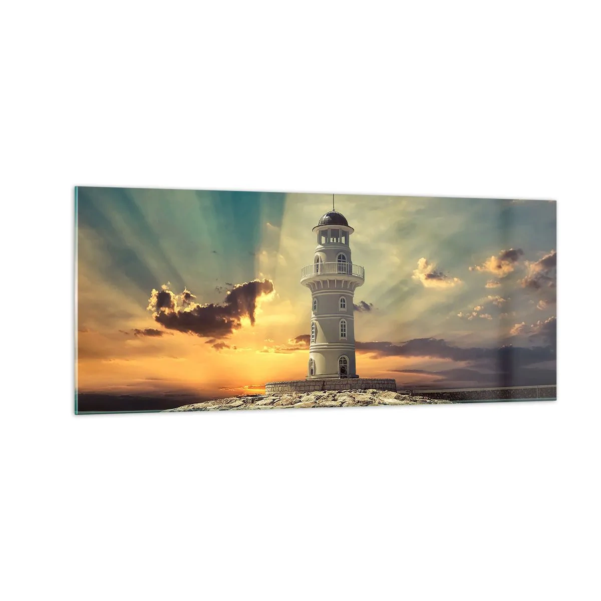 Impression sur verre - Image sur verre - Lumière - Bonté - Beauté - 100x40 cm