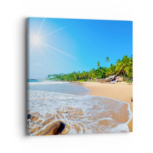 Impression sur toile - Image sur toile - Un endroit exotique pour vous - 40x40 cm