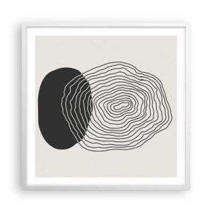 Affiche dans un cadre blanc - Poster - Durabilité et oscillation - 60x60 cm