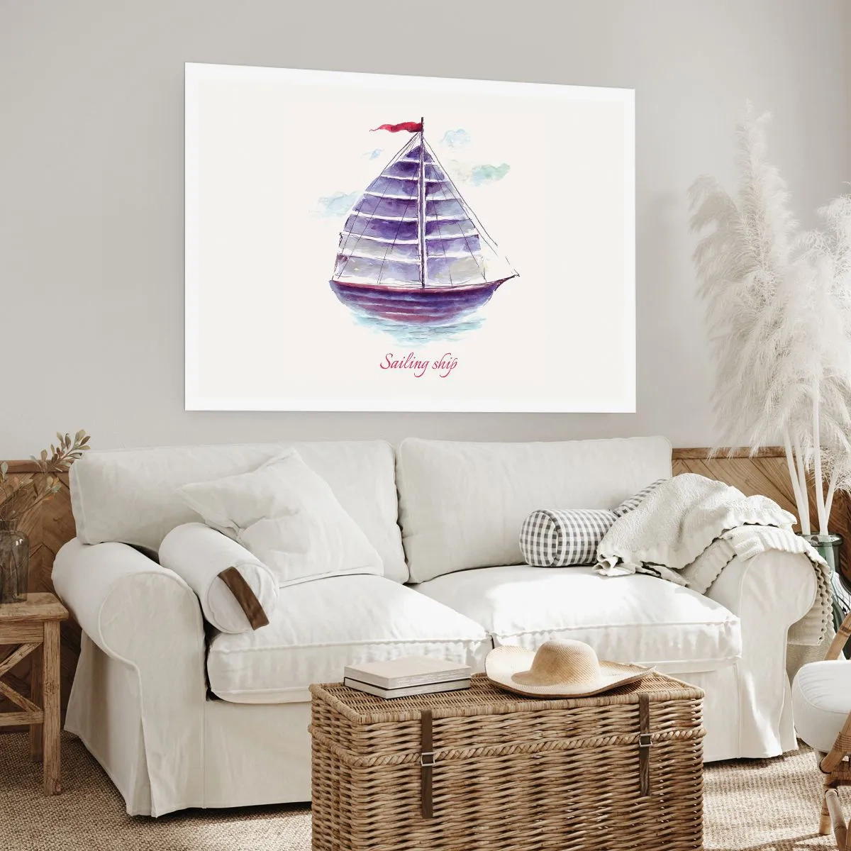 Affiche - Poster - Plein de voiles et d’eau calme - 50x40 cm