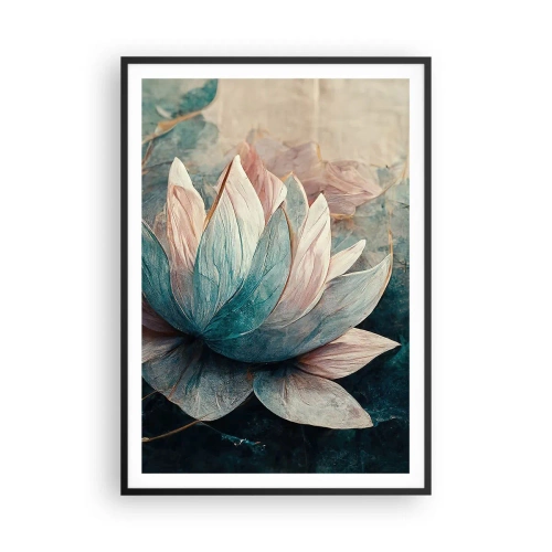 Affiche dans un cadre noir - Poster - Les étoiles du lac - 70x100 cm