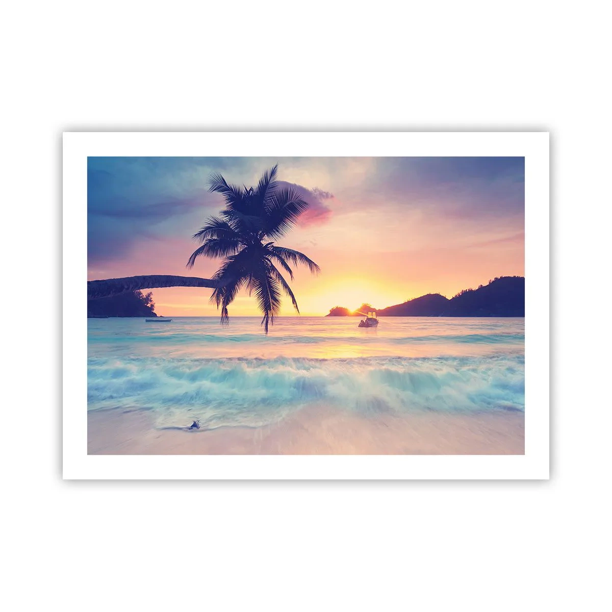 Affiche - Poster - Une soirée à la baie - 70x50 cm