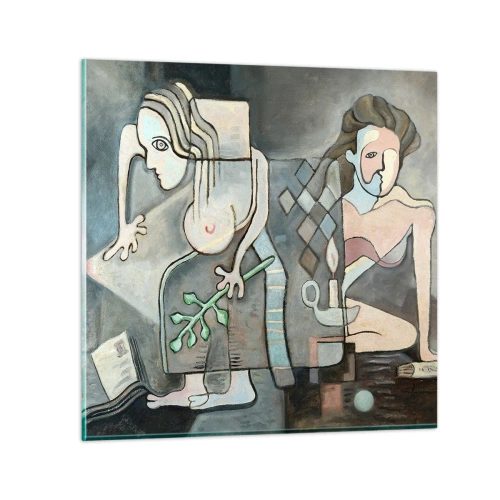 Impression sur verre - Image sur verre - Mosaïque d'esprit et de matière - 70x70 cm