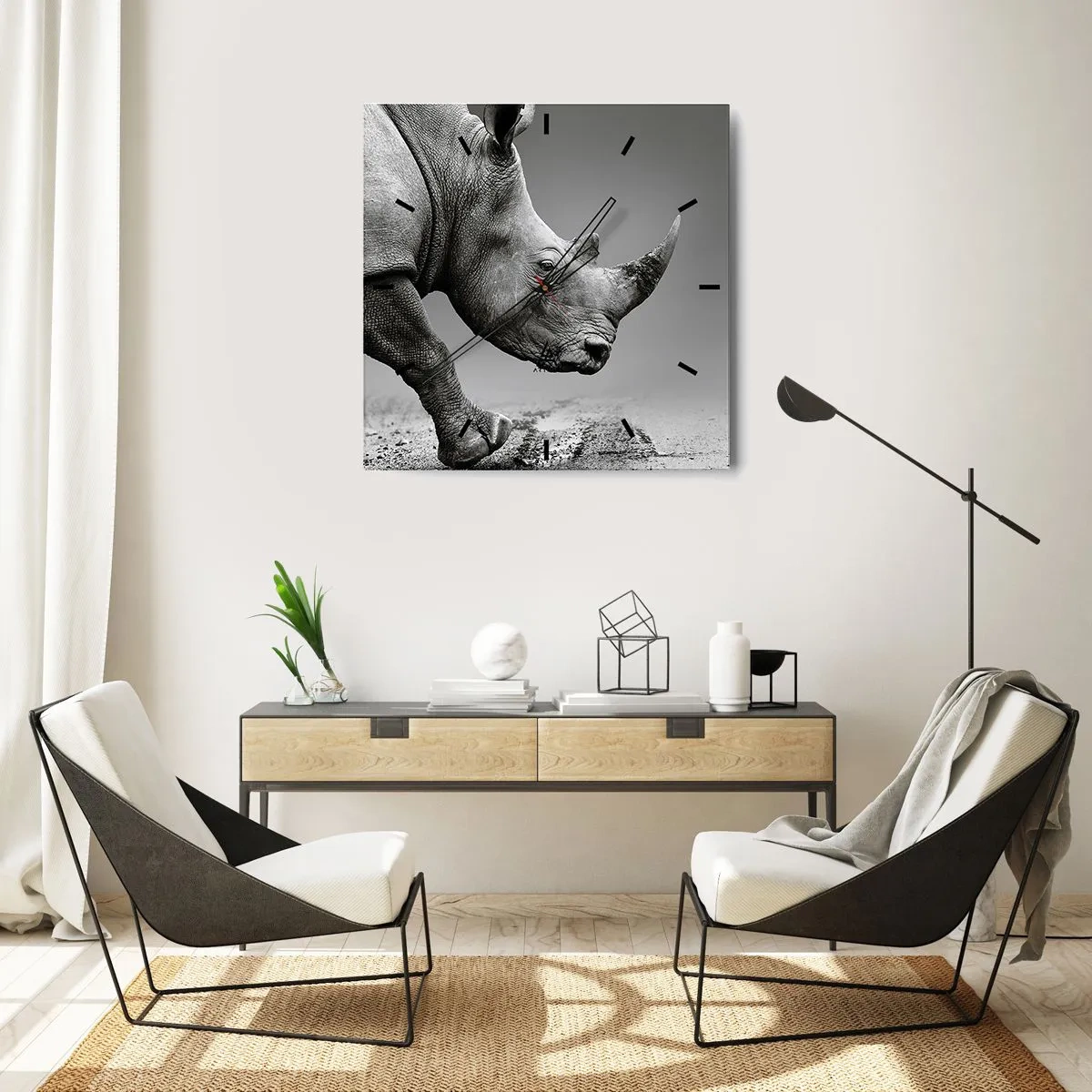 Horloge murale - Pendule murale - Force inarrêtable - 40x40 cm