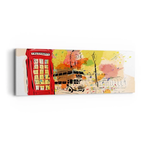 Impression sur toile - Image sur toile - La ville de la variété - 90x30 cm