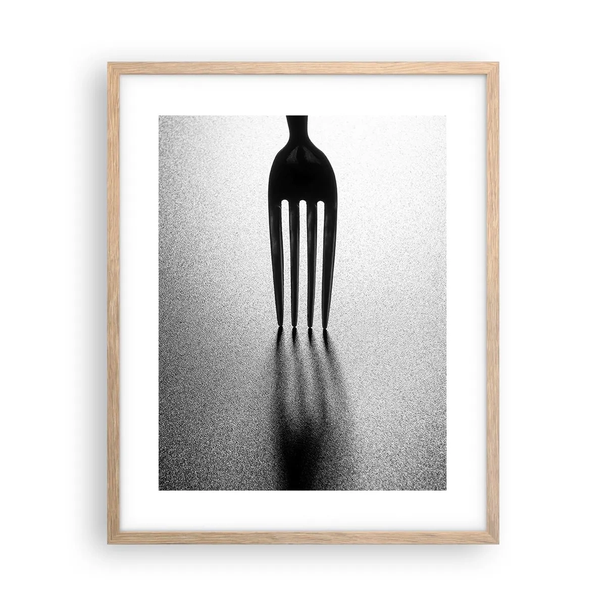 Affiche dans un chêne clair - Poster - Lumière et ombre - 40x50 cm