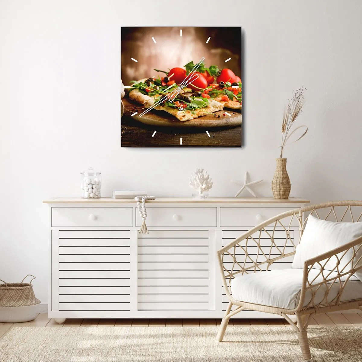 Horloge murale - Pendule murale - Directement du four et du jardin - 30x30 cm