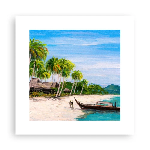 Affiche - Poster - Rêve exotique - 30x30 cm