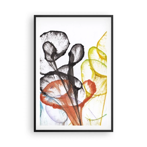Affiche dans un cadre noir - Poster - Fleurs avec une âme - 61x91 cm