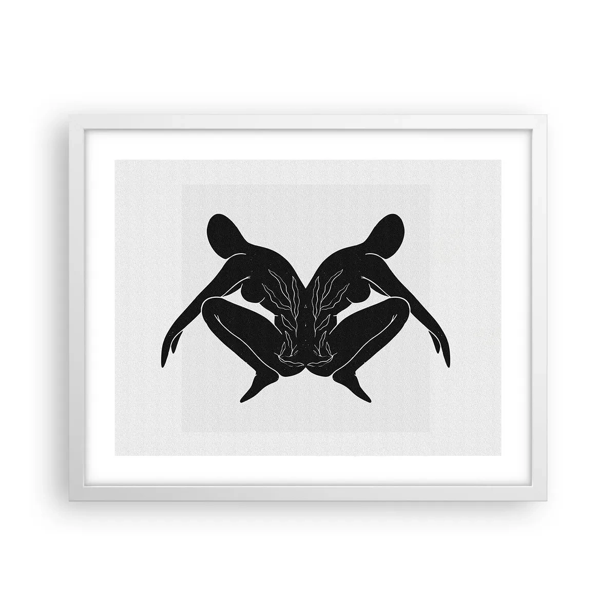 Affiche dans un cadre blanc - Poster - Une âme commune - 50x40 cm