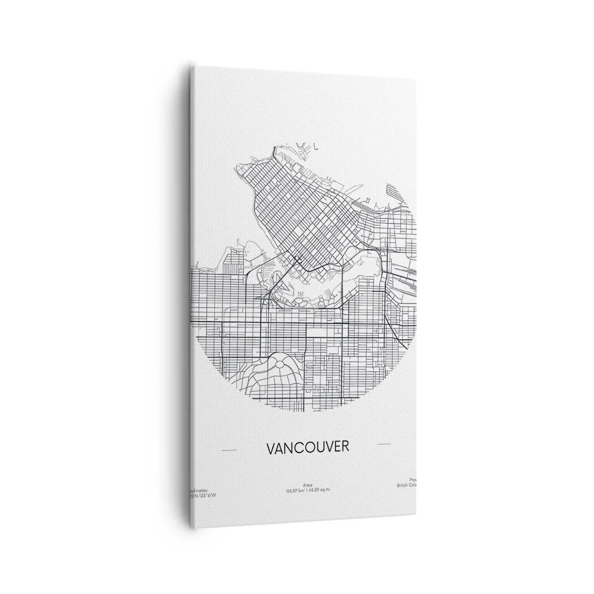 Impression sur toile - Image sur toile - Anatomie de Vancouver - 55x100 cm