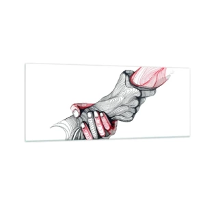 Impression sur verre - Image sur verre - Vous êtes entre de bonnes mains - 100x40 cm