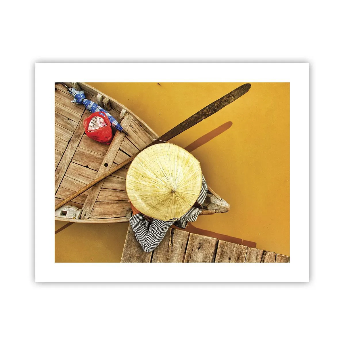 Affiche - Poster - La vie sur le fleuve Jaune - 50x40 cm