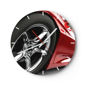 Horloge murale - Pendule murale - Conçu pour la vitesse - 40x40 cm