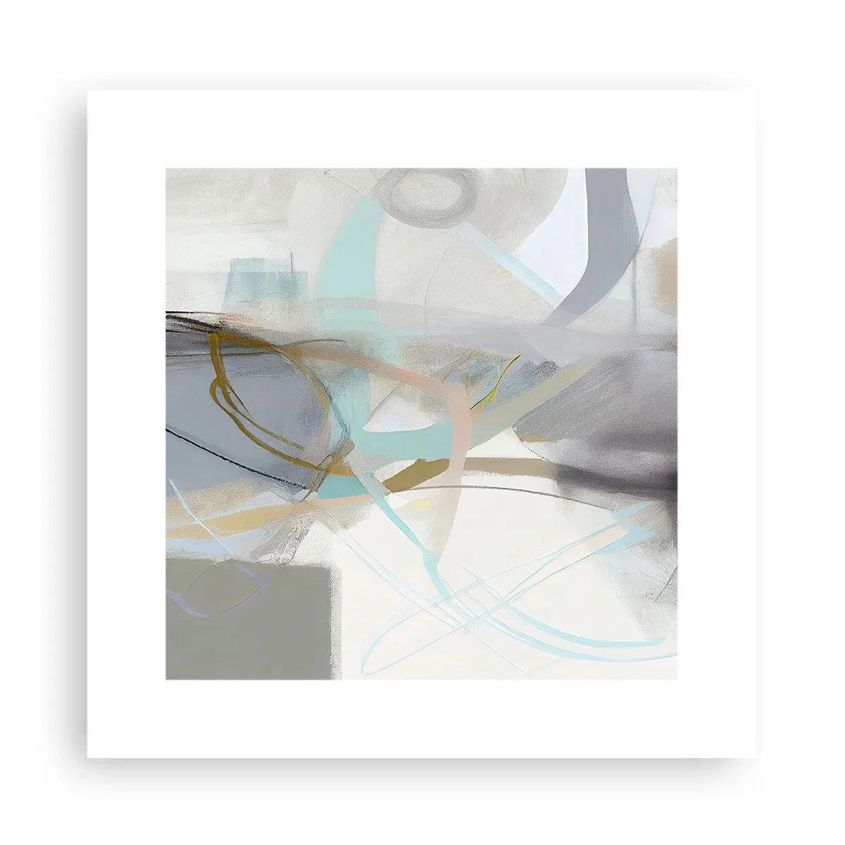 Affiche - Poster - Abstraction brumeuse - 30x30 cm