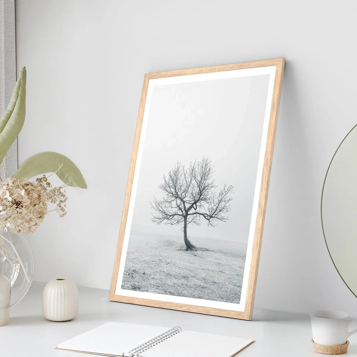 Affiche dans un chêne clair - Poster - Contre le néant - 61x91 cm