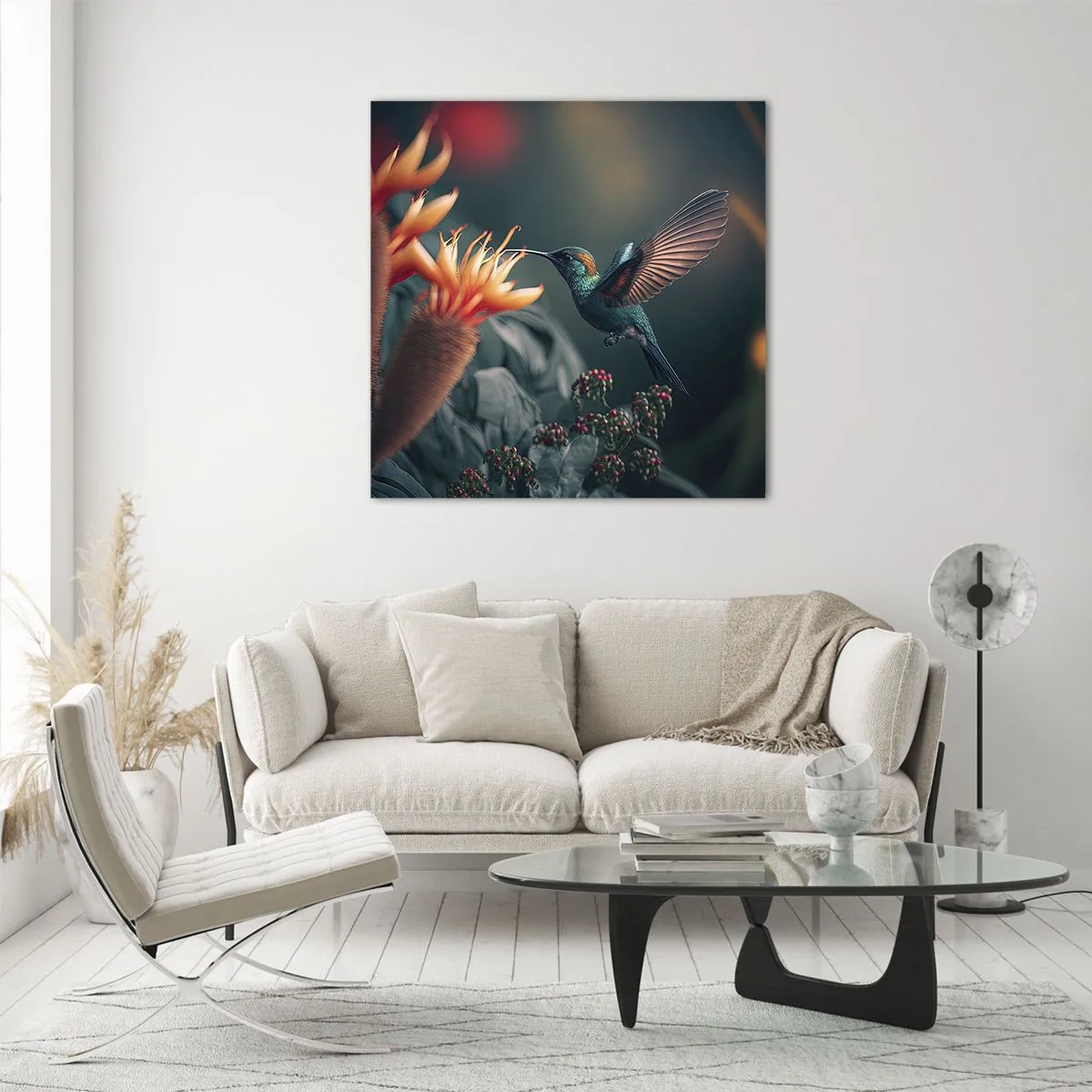 Impression sur verre - Image sur verre - une vie vraiment colorée - 50x50 cm