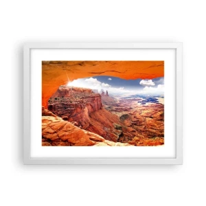 Affiche dans un cadre blanc - Poster - Sculpté par la nature elle-même - 40x30 cm