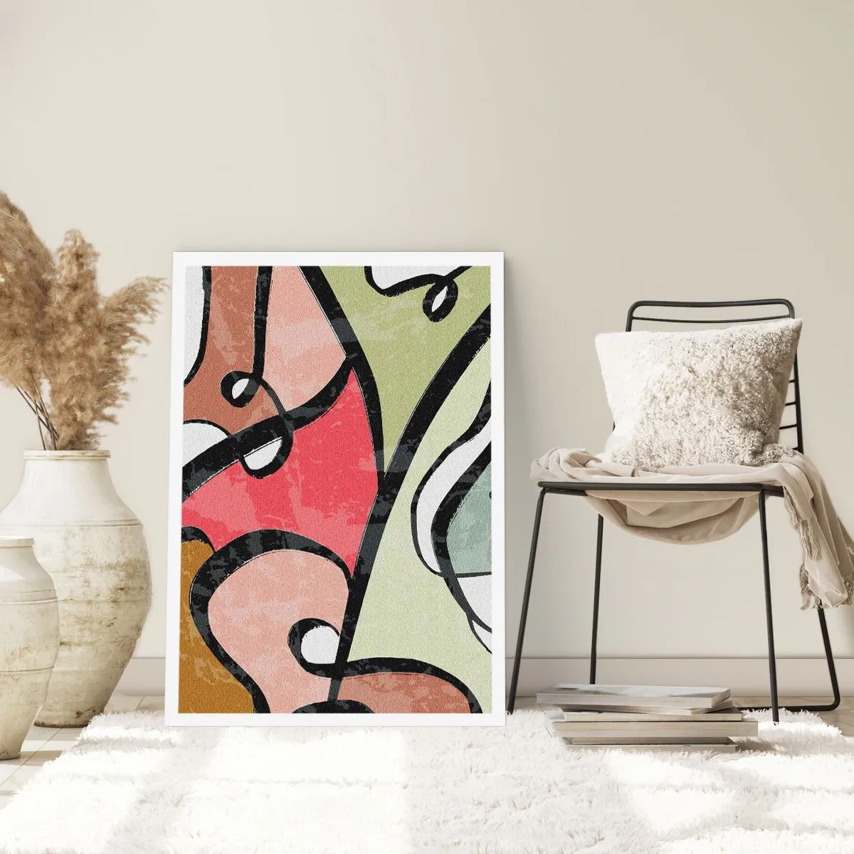 Affiche - Poster - Pirouettes parmi les couleurs - 40x50 cm