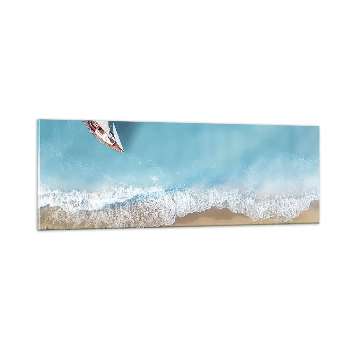 Impression sur verre - Image sur verre - A la frontière de l'azur et de l'or - 90x30 cm