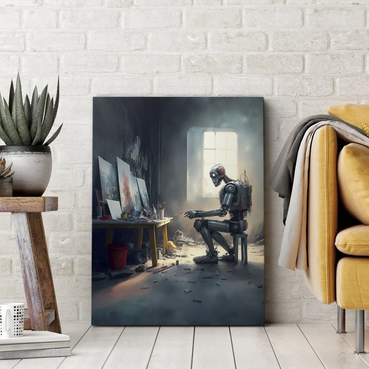 Impression sur toile - Image sur toile - L'acte de création - 45x80 cm