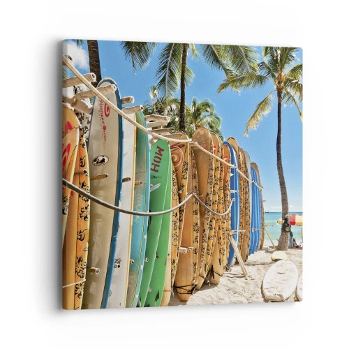 Impression sur toile - Image sur toile - Jeux ensoleillés - 40x40 cm