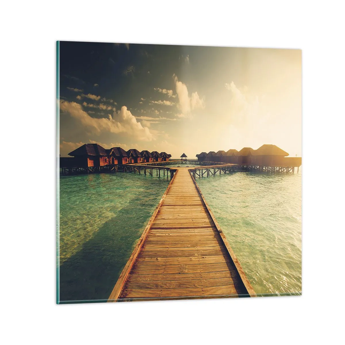 Impression sur verre - Image sur verre - Invitation chaleureuse - 70x70 cm