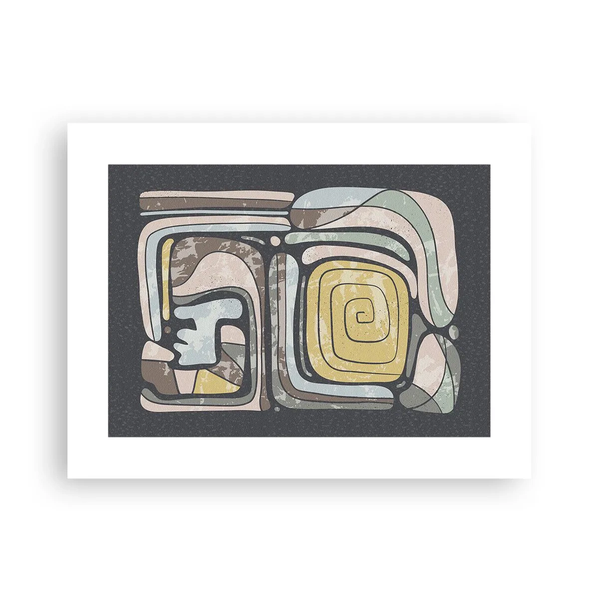 Affiche - Poster - L'abstraction dans l'esprit précolombien - 40x30 cm