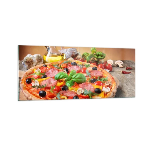 Impression sur verre - Image sur verre - Avec une vraie saveur italienne - 100x40 cm