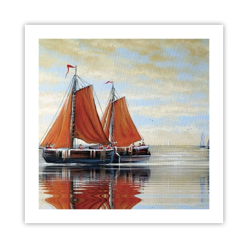 Affiche - Poster - He, navigue, marin - 50x50 cm
