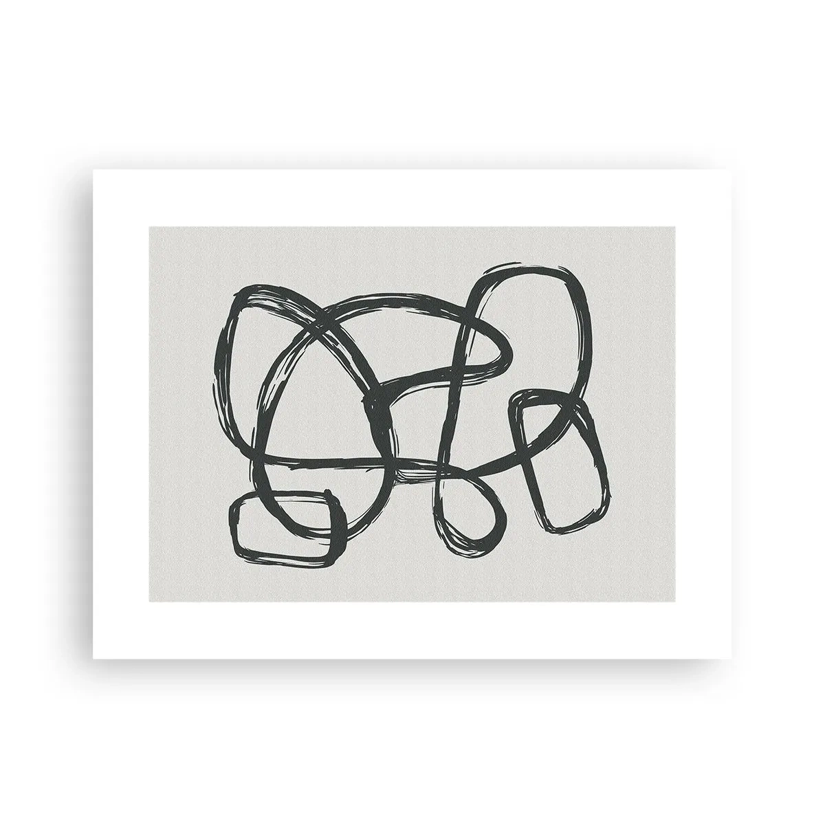 Affiche - Poster - Abstraction en boucle - 40x30 cm