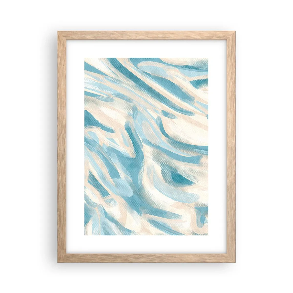 Affiche dans un chêne clair - Poster - Brise printanière - 30x40 cm