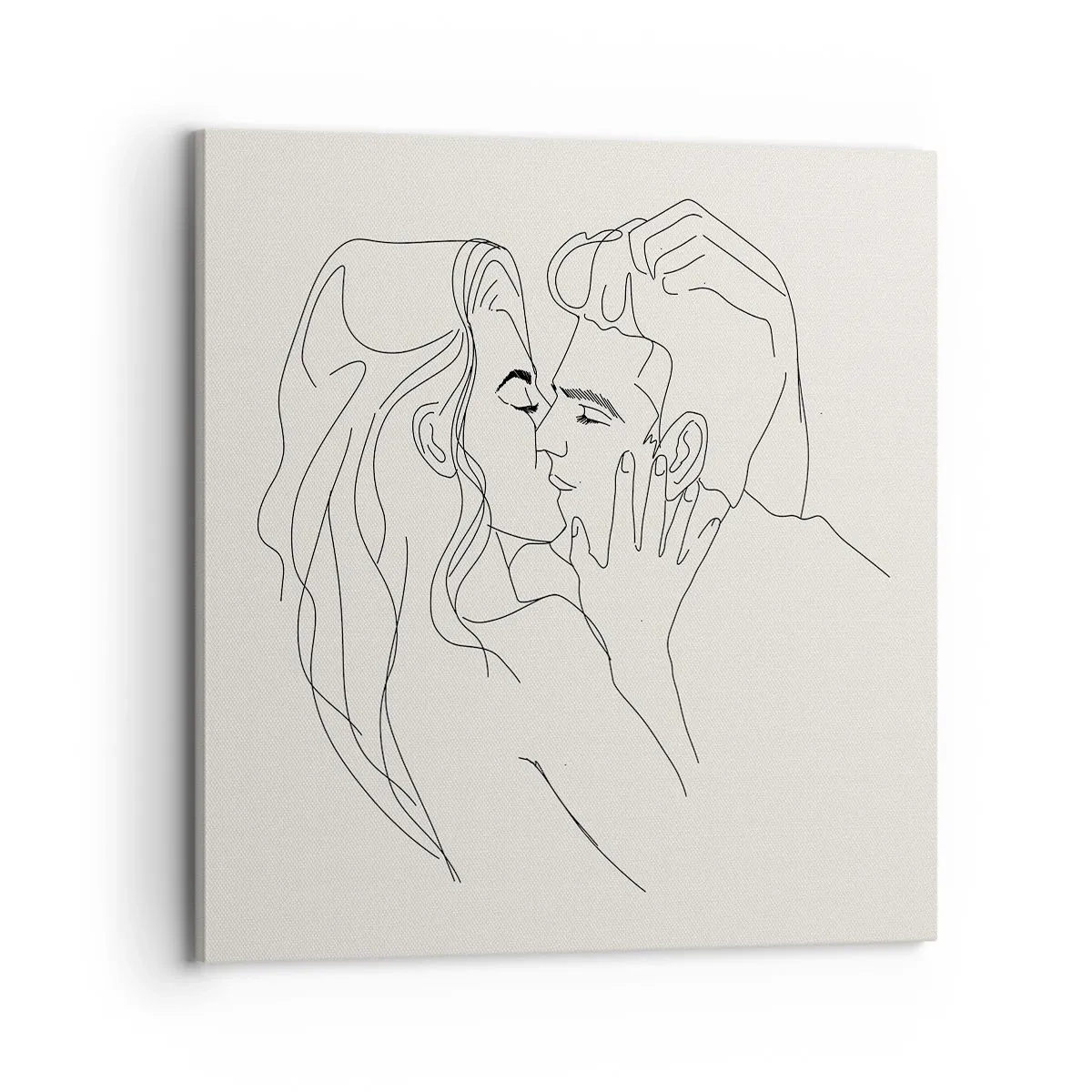 Impression sur toile - Image sur toile - Enlacé de sentiment - 70x70 cm