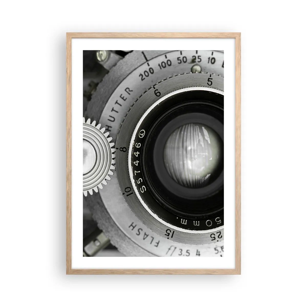 Affiche dans un chêne clair - Poster - Histoire d'Hollywood - 50x70 cm