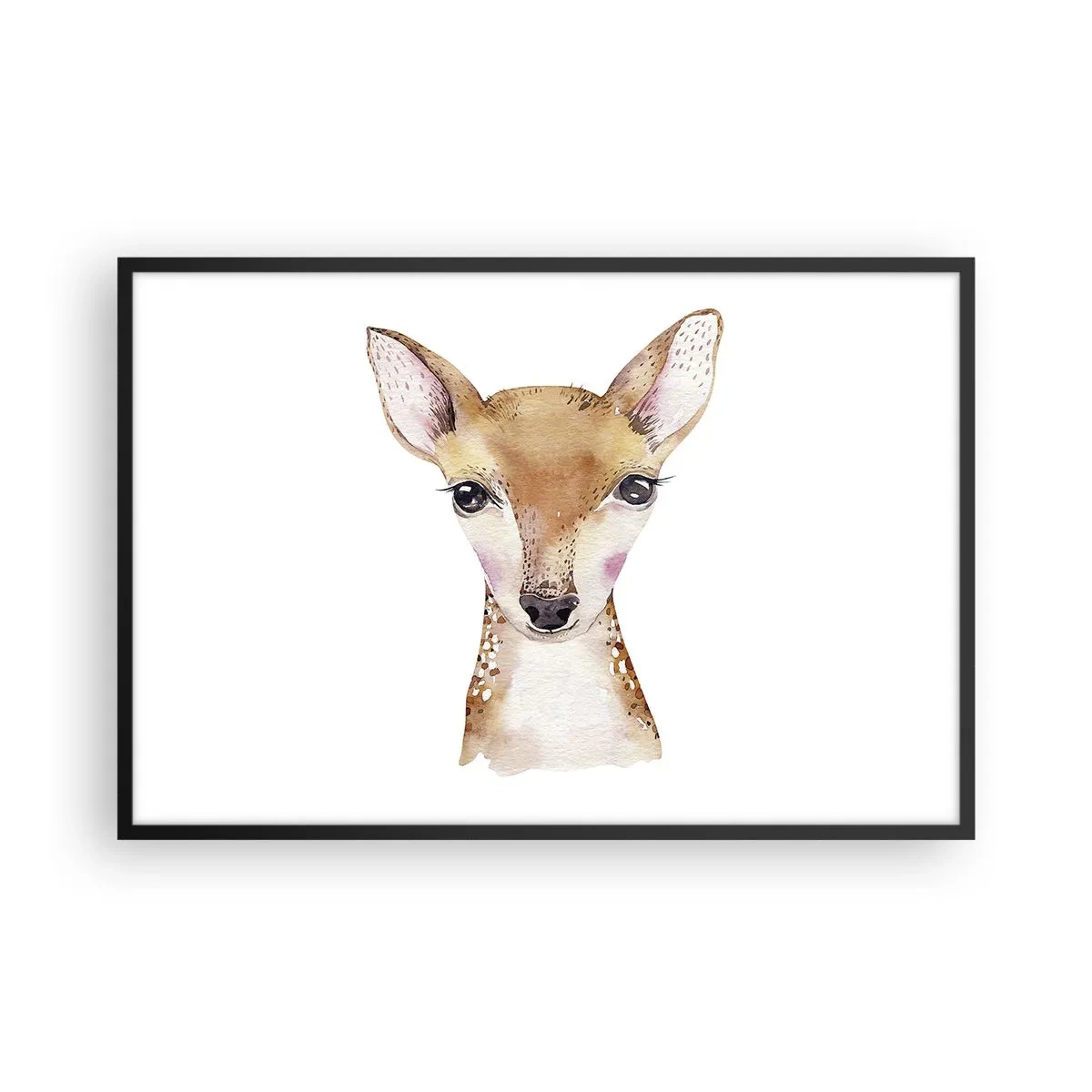 Affiche dans un cadre noir - Poster - L'innocence de la nature - 91x61 cm