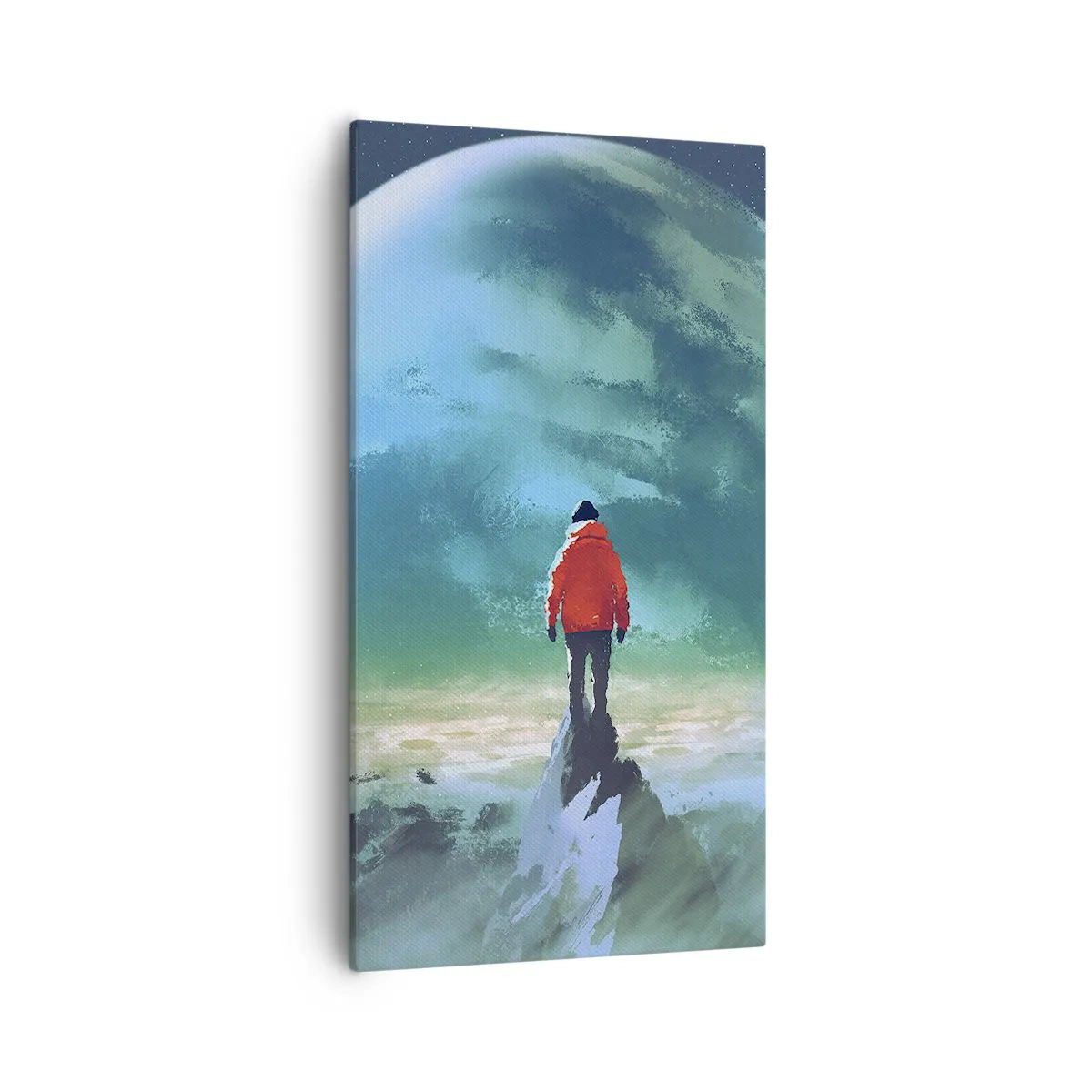 Impression sur toile - Image sur toile - Explorateur de la nouvelle terre - 55x100 cm