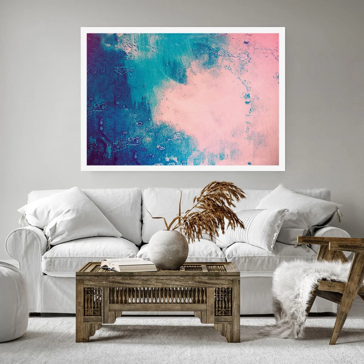 Affiche - Poster - Etreintes bleues - 70x50 cm