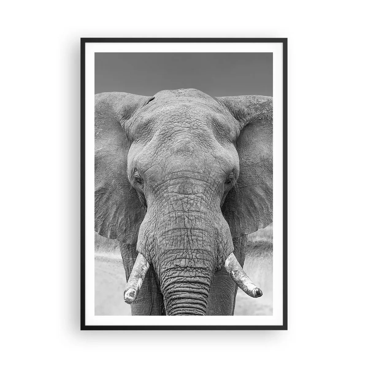 Affiche dans un cadre noir - Poster - Bienvenue dans mon monde - 70x100 cm