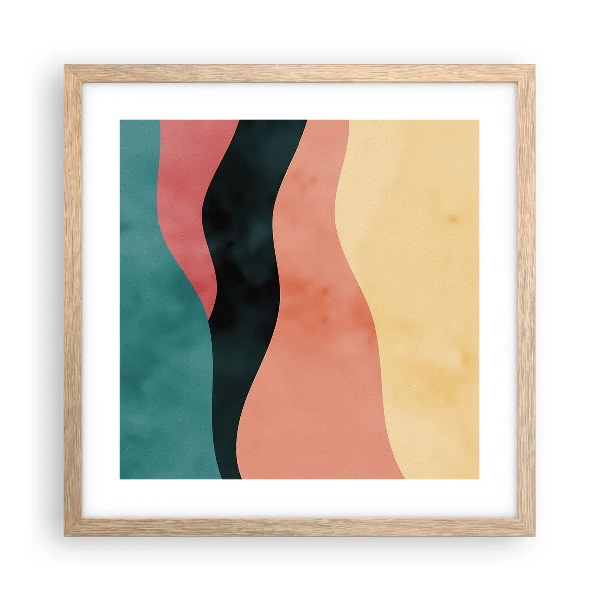 Affiche dans un chêne clair - Poster - Conformité non-conforme - 40x40 cm