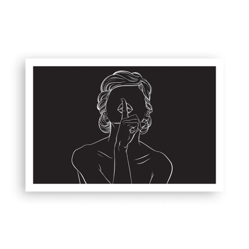 Affiche - Poster - La beauté s'épanouit en silence - 91x61 cm
