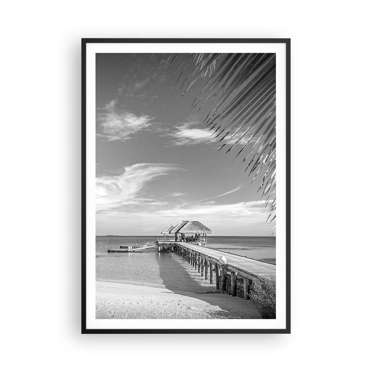 Affiche dans un cadre noir - Poster - Souvenirs ou rêve? - 70x100 cm