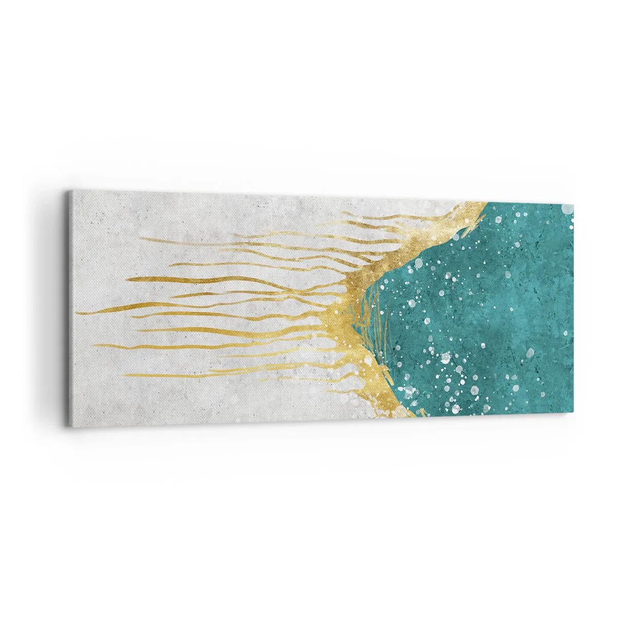 Impression sur toile - Image sur toile - Marée dorée - 100x40 cm