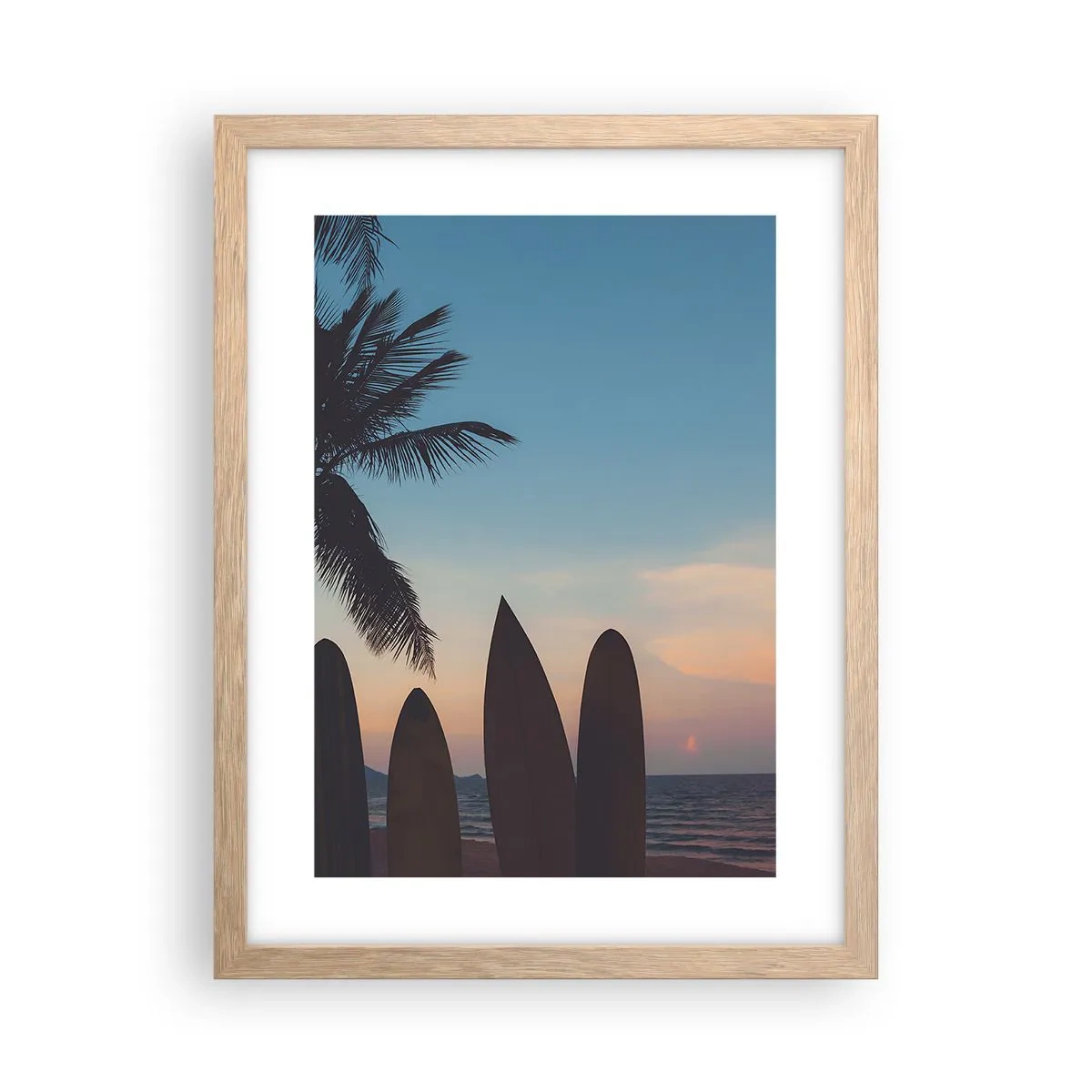 Affiche dans un chêne clair - Poster - Demain sera amusant aussi - 30x40 cm