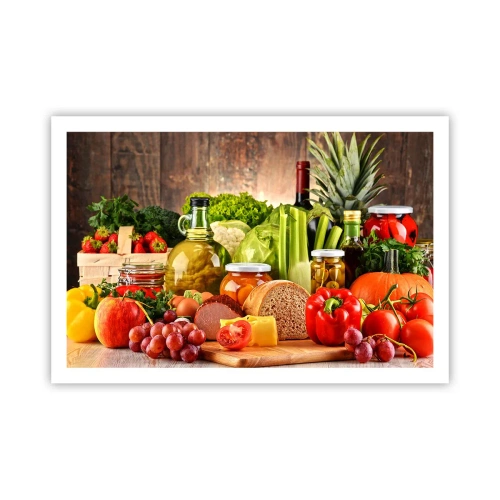 Affiche - Poster - Fumé, cuit au four et mariné - 91x61 cm